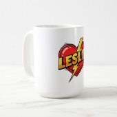 Love Leslie Kaffeetasse (Vorderseite Links)