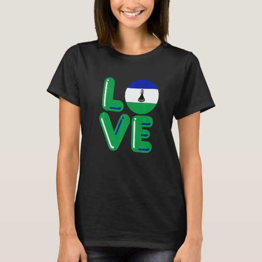 LOVE - Lesotho Premium T-Shirt (Vorderseite)