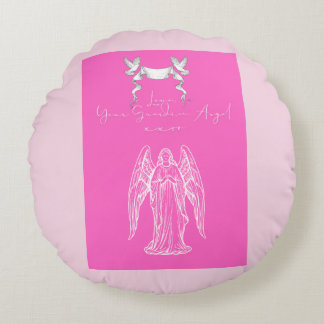 Love Letter Design - Love, Your Guardian Angelxxoo Rundes Kissen