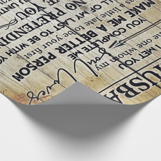 Love Letter To Husband | Special Gift For Man | Geschenkpapier (Ecke)