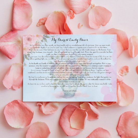 Love Letter to My Wife Mitteilungskarte