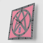 LOVE LEX PSTAN BY MASANSER PIXELAT QUADRATISCHE WANDUHR (Winkel)