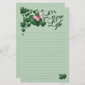 Love life briefpapier (Vorne/Hinten)