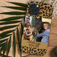 Love Life mit Ihnen Leopard Print 3 Foto Brown