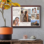 Love Life mit Ihnen Personalisiert 5 Foto Plaque Awardplakette<br><div class="desc">Erstellen Sie Ihre eigene Collage-Plakette mit 5 Ihrer Lieblings-Fotos. Das Design ist mit dem Wortlaut "liebevolles Leben mit Ihnen" und Sie können mit Ihren Namen und Date-est personalisieren. Die Fotovorlage zeigt Ihre Bilder im Portrait- und Landschaftsformat an. Dieses Design hat eine Farbpalette Creme mit brauner Typografie. Wenn Sie gewollt, die...</div>