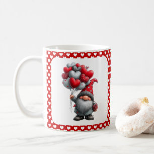 "Love Lifted High" Herzballon-Gnom Kaffeetasse