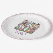 Love Like Jesus Easter Sunday Pappteller (Schrägansicht)