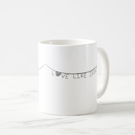 Love Like Jesus Kaffeetasse (VorderseiteRechts)