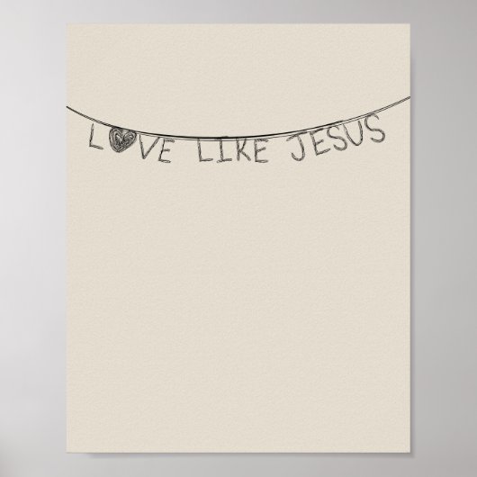 Love Like Jesus Poster (Vorne)