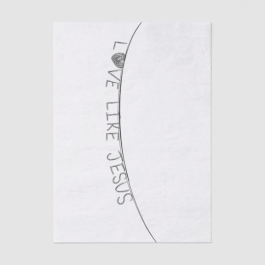 Love Like Jesus Seidenpapier (Vorderseite)