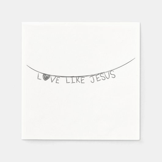 Love Like Jesus Serviette (Vorderseite)