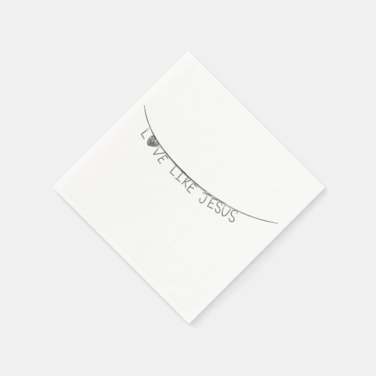 Love Like Jesus Serviette (Ecke)