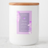 Love Lila Floral Product Packaging Labels & Lebensmitteletikett (Vorderseite)