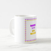 Love Lila und gelbe Hakuna Matata Baby Kinder G Kaffeetasse (Vorderseite Links)
