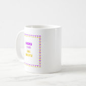 Love Lila und gelbe Hakuna Matata Baby Kinder G Kaffeetasse (Vorderseite Links)