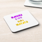 Love Lila und gelbe Hakuna Matata Baby Kinder G Untersetzer (Linke Seite)