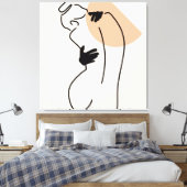 Love Line Art Leinwanddruck (Insitu (Schlafzimmer))