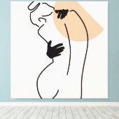Love Line Art Leinwanddruck (Insitu (Holzboden))