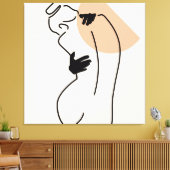Love Line Art Leinwanddruck (Insitu (Wohnzimmer))