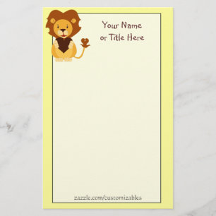 Love Lion Stoery Briefpapier