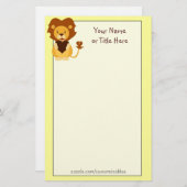 Love Lion Stoery Briefpapier (Vorne/Hinten)