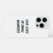 Love Lives in Small Moments Phone Case iPhone Hülle (Rückseite (Horizontal))