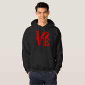 love_longboard_red hoodie (Vorne ganz)