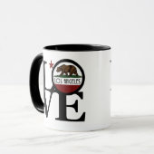 LOVE Los Angeles California  Tasse (Vorderseite Links)