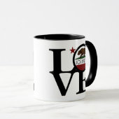 LOVE Los Angeles California  Tasse (VorderseiteRechts)