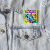 Love Los Angeles Sun & Palms Button (Beispiel)