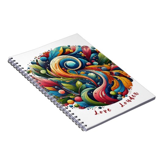 Love Louder Notizblock (Rechte Seite)