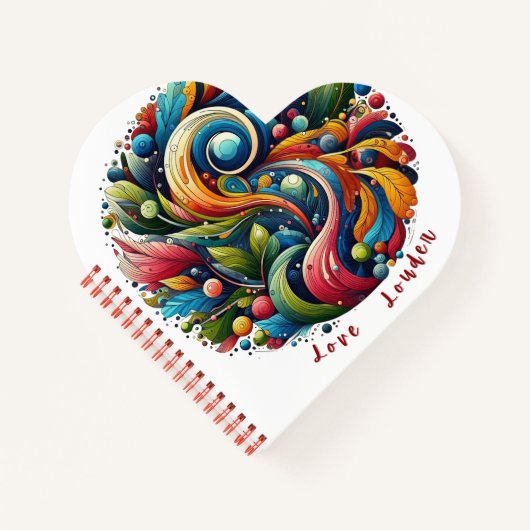 Love Louder Notizblock (Vorderseite)