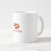 Love Loudly T-Shirt Jumbo-Tasse (Vorderseite Rechts)