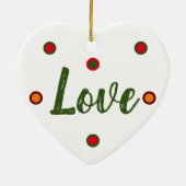 Love, Love Keramik Ornament (Hinten)
