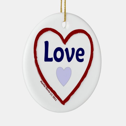Love Love Keramikornament (Rechts)