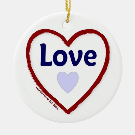 Love Love Keramikornament (Vorne)