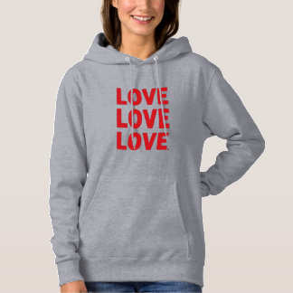 Love Love Love – Fette Valentinstag-Typografie-Des Hoodie