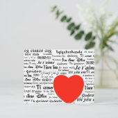 Love Love Postkarte (Stehend Vorderseite)