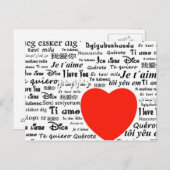 Love Love Postkarte (Vorne/Hinten)