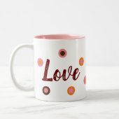 Love, Love Zweifarbige Tasse (Links)