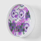 Love lovely heartily heart sentimental feeling wanduhr (Winkel)