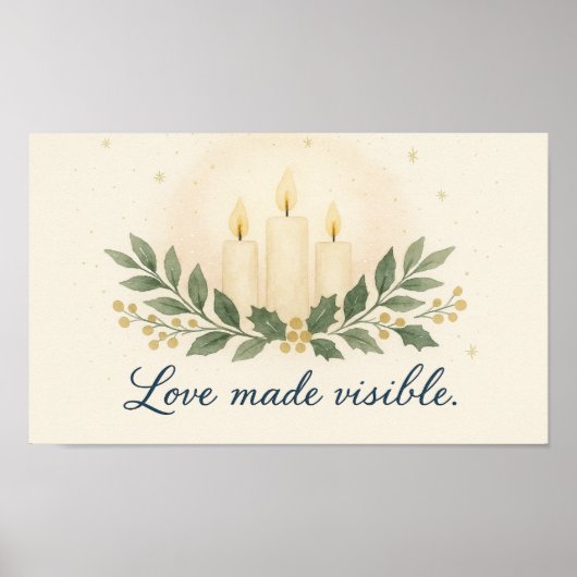 Love Made Visible — Christmas Poster (Vorne)