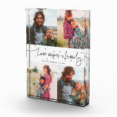 Love Makes a Family Modern Script Fotoblock (Rechts)