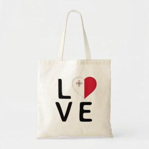 Love - Malta Flag Tragetasche