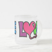 Love mattglastasse (VorderseiteRechts)