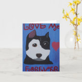 Love Me Forever Karte (Gelbe Blume)