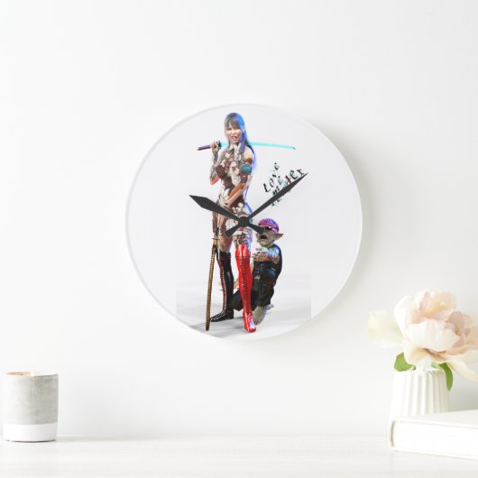 LOVE ME GROßE WANDUHR (Zuhause)