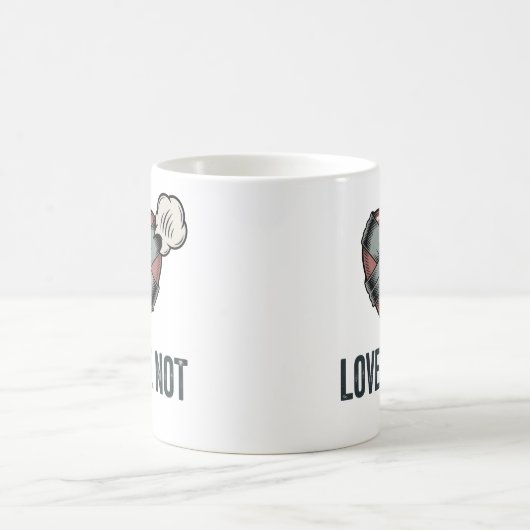 Love Me Not | Funny Heartbreak Design  Kaffeetasse (Mittel)