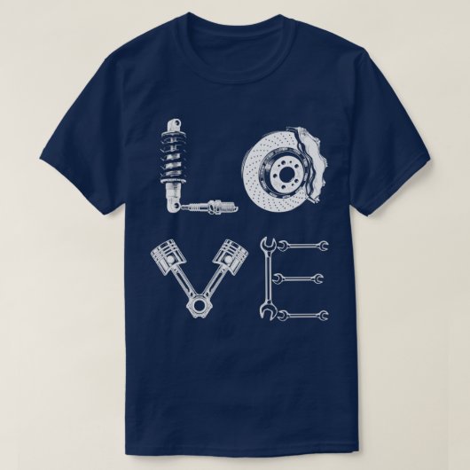 Love Mechanic Im A Mechanic  T-Shirt (Design vorne)