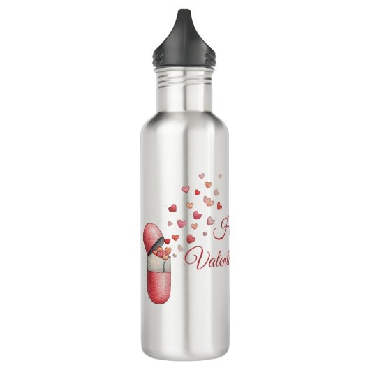 Love Medicine Valentine's Day Design Edelstahlflasche (Links)